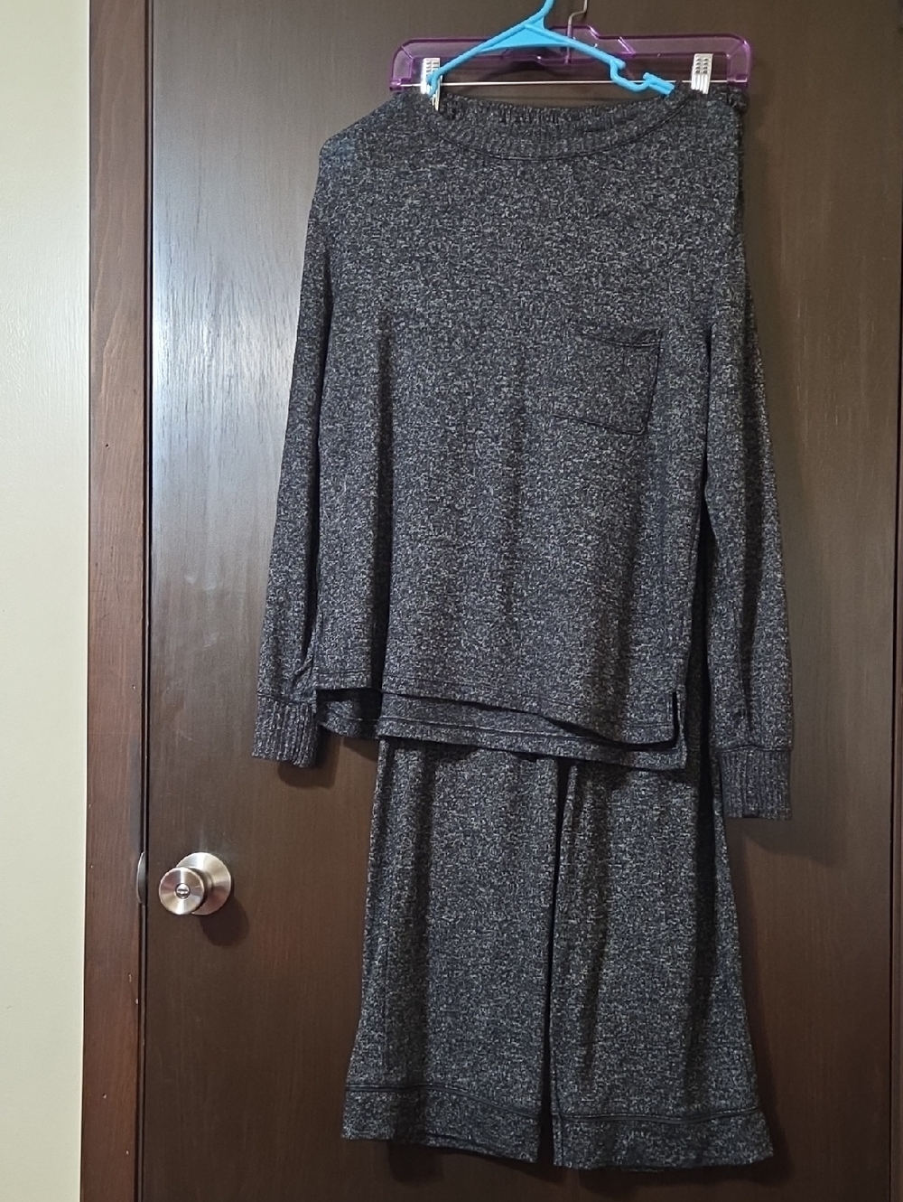 Stars Above ladies pajamas dark gray very soft  XS